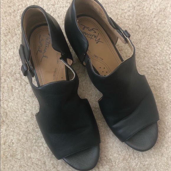 🖤 Block Heel Sandals: Sz 10 - Picture 4 of 5